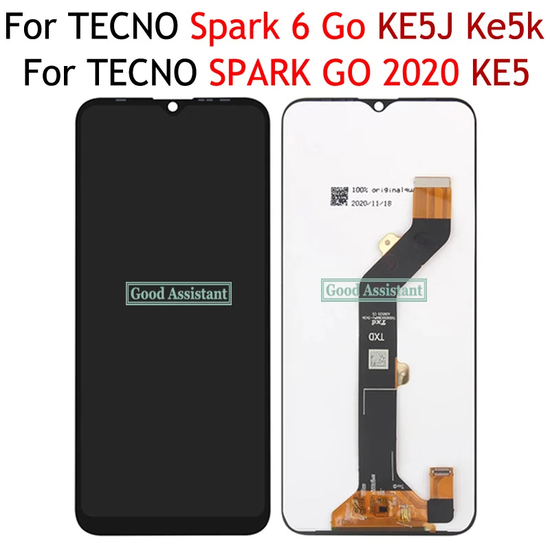 Дисплей 6 52 дюйма для Tecno Spark GO KE5J KE5K ЖК-дисплей кодирующий преобразователь