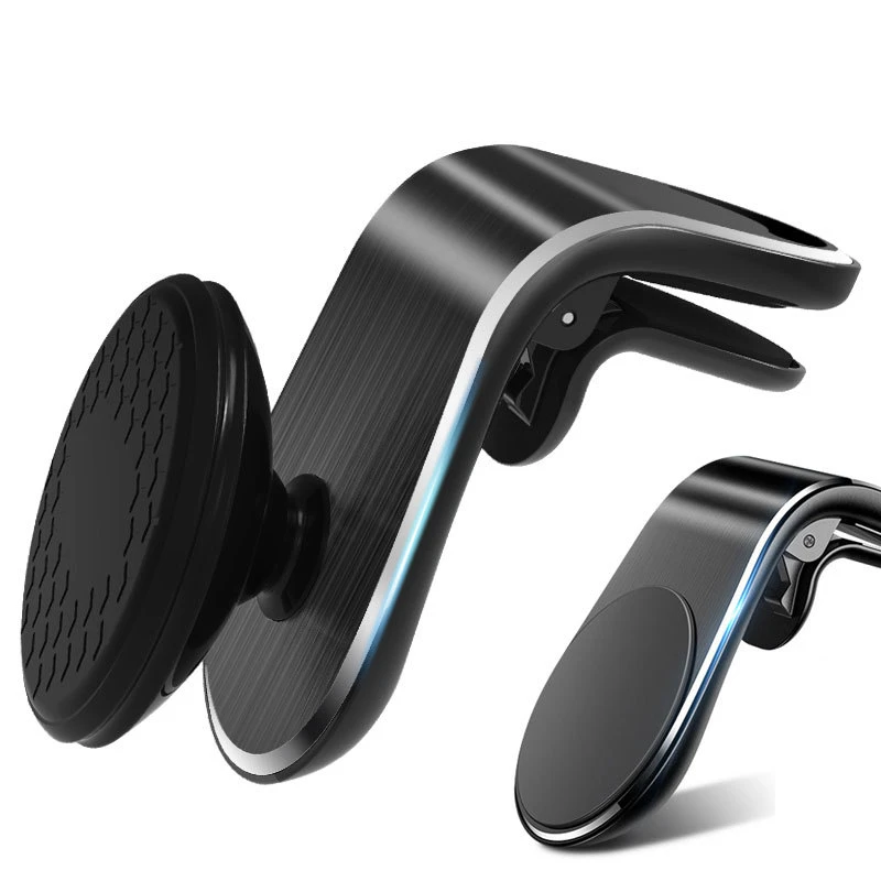 Universal Magnetic Car Phone Holder 360 Rotation Air Outlet Mobile Phone Navigator Bracket Aluminum Alloy Car Mount Holder