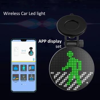 

APP Bluetooth Car LED Message Display Auto Stickers Board 1700MAH Rechargeable Car Motion LED Light