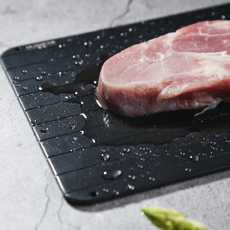 23/29/35cm Fast Defrosting Tray Thaw Frozen Food Meat Fruit Quick  Defrosting Plate Board Defrost Kitchen Gadget Tool With Base