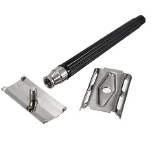 Безопасная бритва с двойным лезвием, традиционная Классическая Ручная бритва из нержавеющей стали для мужского бритья с бесплатным лезвием