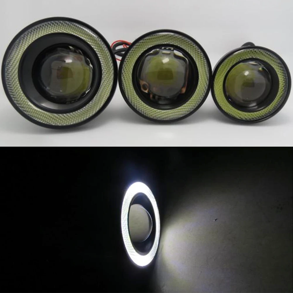 30 Вт светодиодный круглый проектор дневная ходовая лампа противотуманная фара мотоциклетные ангельские глазки автомобильные линзы фары