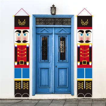 

Noel Walnut Soldier Garland Christmas Banner Merry Christmas Decorations for Home Chrismtas Door Wall Flag New Year Deco Navidad