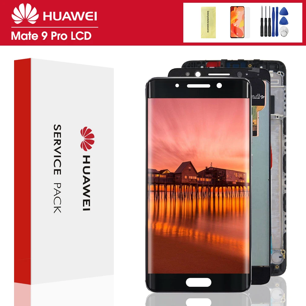 ORIGINAL 5.5&quot Display for Huawei Mate 9 Pro LCD Touch Screen Digitizer Assembly For Mate9 pro Replacement 2560x1440 | Мобильные