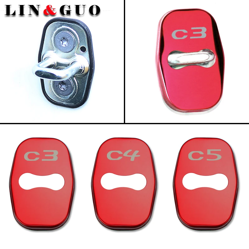 4 шт./лот, чехлы для автомобильных дверей, чехол для Citroen C3 C3-XR C4 C5, эмблемы