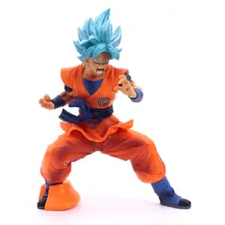 Dragon Ball Z Супер Chouzetsu Сон Гоку синие волосы Гоку фигурка Аниме Драконий жемчуг зет экшн ПВХ Коллекционная модель игрушки 18 см