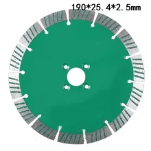 Lame de scie diamantée 190*25.4*2.5mm, disque de coupe en pierre pour granit, marbre, béton