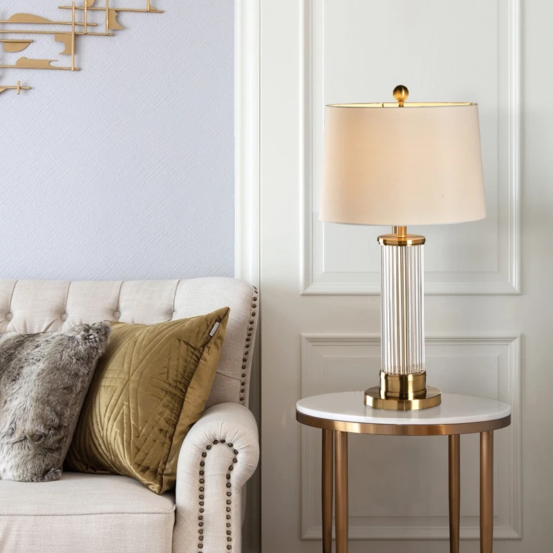 

Golden Crystal Table Lamps for Living Room Bedroom Bedside Lamp Glass Lamp Led Table Lamp High Grade Large Table Lamps wy121203
