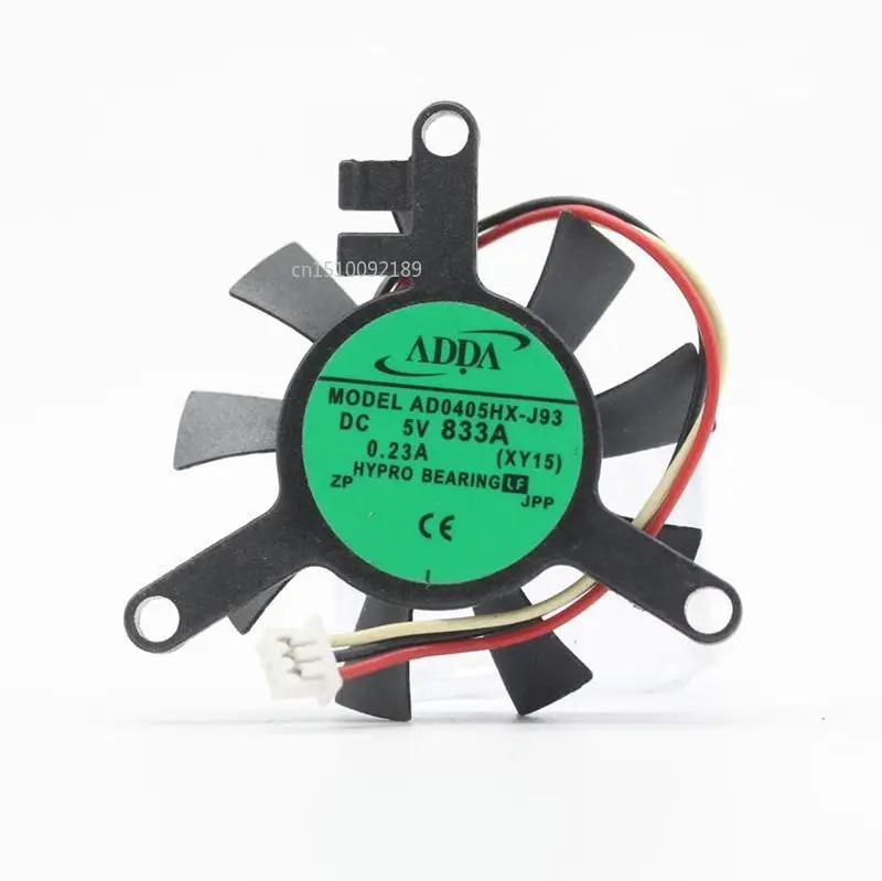 for Original ADDA AD0405HX-J93 DC 5V 0.23A 3-wires cooling fan For Laptop cooling Free shipping