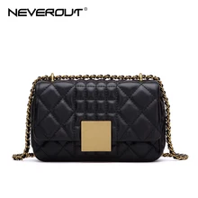 NEVEROUT, женские сумки-мессенджеры, мягкая натуральная кожа, роскошная сумка на цепочке, одноцветная, модная, мини, овчина, через плечо, дизайнерская сумка для мобильного телефона