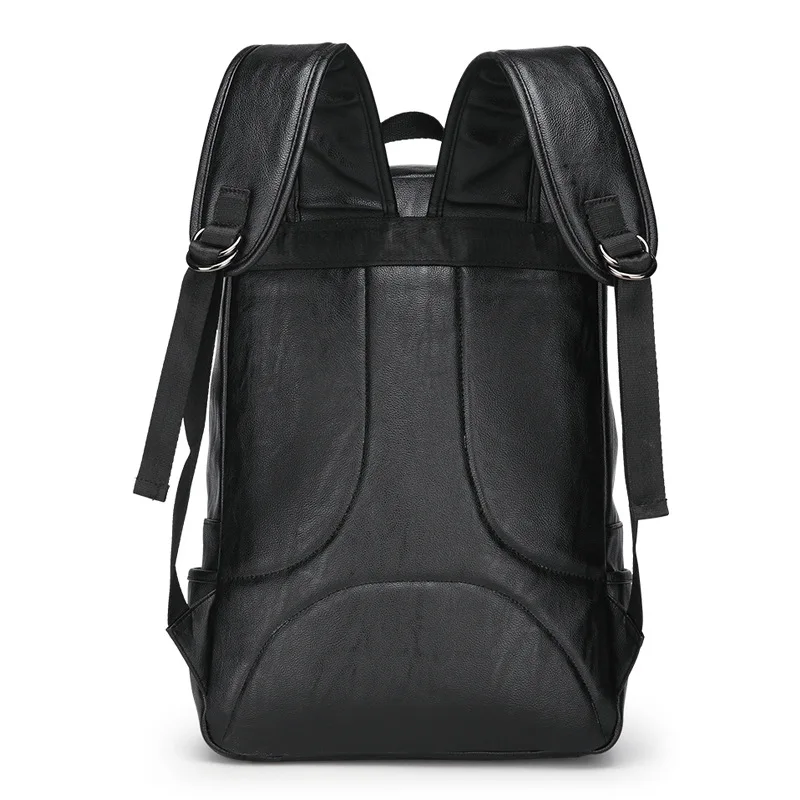 Британский Стиль Классический дорожный компьютерный рюкзак сумки черный мужской рюкзак из искусственной кожи ноутбук походный рюкзак для мужчин