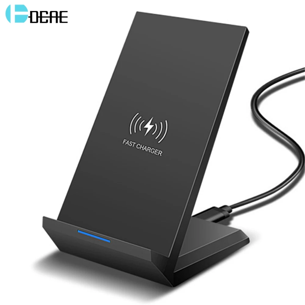 Беспроводное зарядное устройство DCAE Qi 15 Вт Тип C USB 10 подставка для быстрой