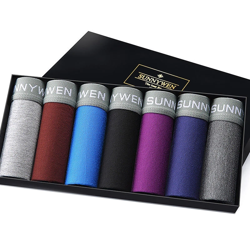 Lot Men's panties Fashion Men's Boxer Shorts Modal Boxer Shorts Winter Male Breathable Underwear Men underpants Hot (4)