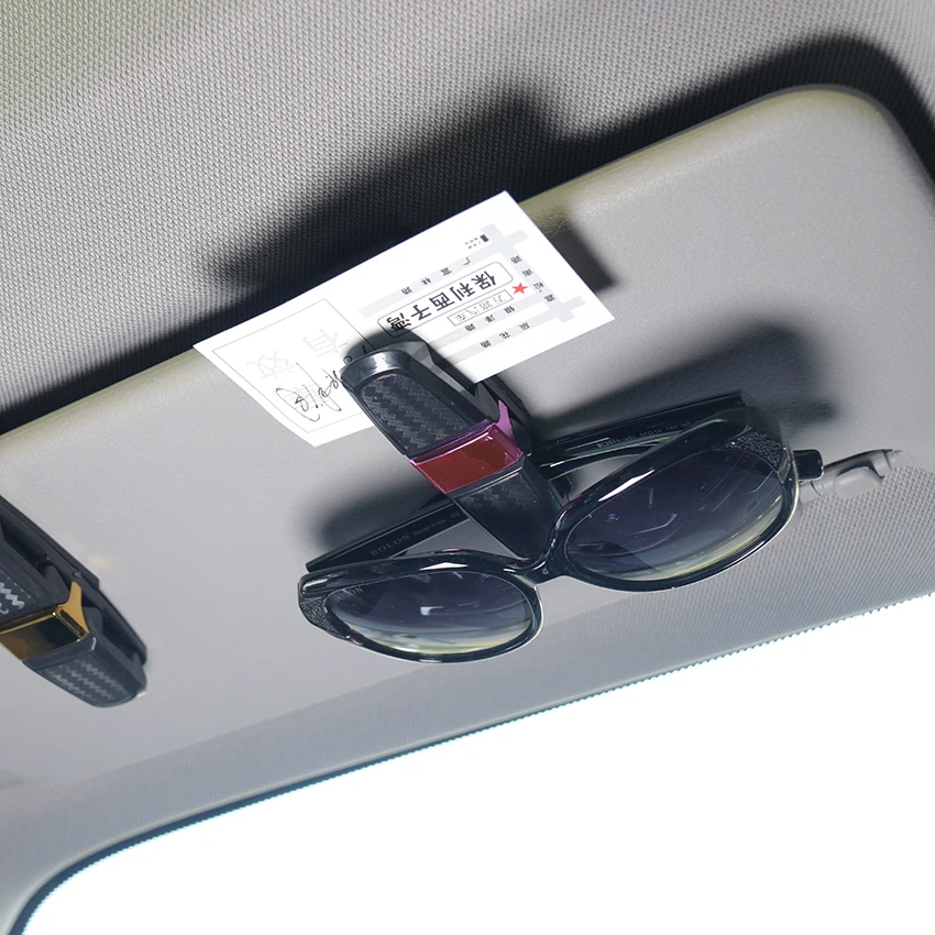 Auto Auto Brillen Clip Ticket Karte Clamp ABS Auto Gläser Fällen Auto  Sonnenblende Sonnenbrille Halter Zubehör - AliExpress