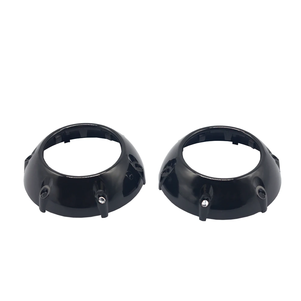 black 3,0 дюймов объектив проектора КОЖУХ КРЫШКА легко установить LHD RHD Koito Би-ксенон hid фары маска автомобиля изменить - Цвет: black
