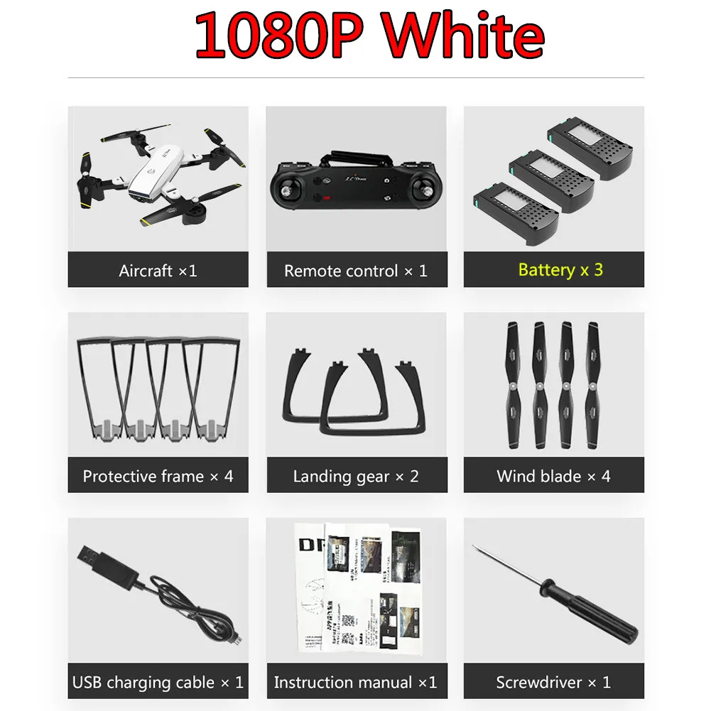 SG700-S Дрон WiFi 720 P/1080 P/4 K двойная камера оптический поток Квадрокоптер переключатель скорости приложение просмотр Plam управление вертолет - Цвет: 1080P White 3Battery