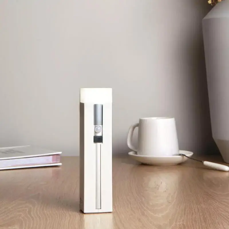 White Xiaomi Nextool Многофункциональный индукционный светильник-вспышка, аварийный светильник, походный настенный светильник, Настольный светильник с датчиком, зарядное устройство - Color: White