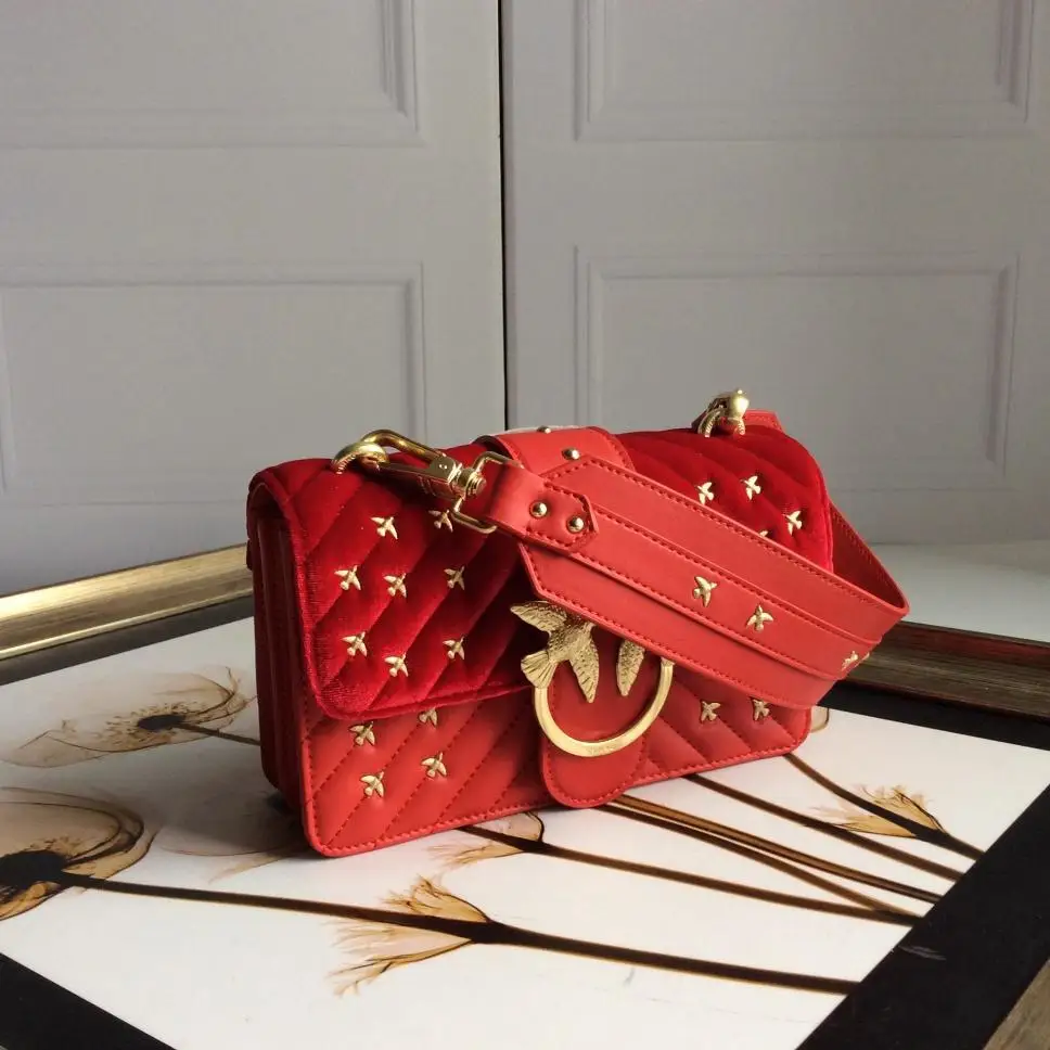 

2019 New Style Chain CK Swallow Velvet Shoulder Small Square Bag Small Genuine Leather Versatile Flying Bird Dionysus Bag