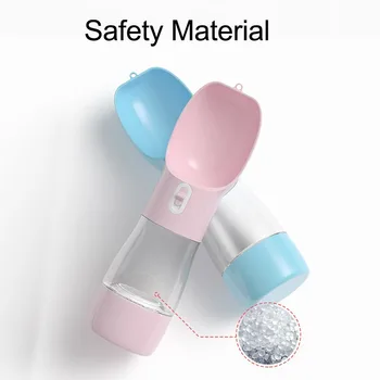 

Pet Cat Dog Food Water Bottle Feeder With Food Container Drinking Bowl Dispenser Leak Proof Lock Food Grade Material Pet Product