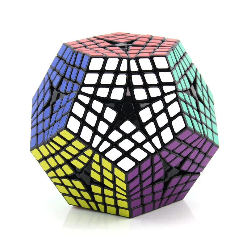 

Kathrine Six-Order Five Magic Cube Black And White with Pattern Twelve Face 6-Order High Difficulty Five Magic Cube Collection E