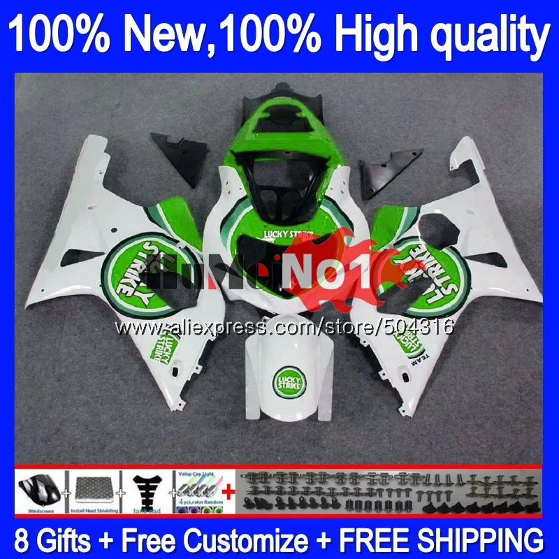 Корпус для SUZUKI GSX-R1000 GSXR1000 1000CC 2000 2001 2002 19MC. 114 GSXR-1000 K2 GSX R1000 GSXR 1000 00 01 02 обтекатель Lucky зеленый