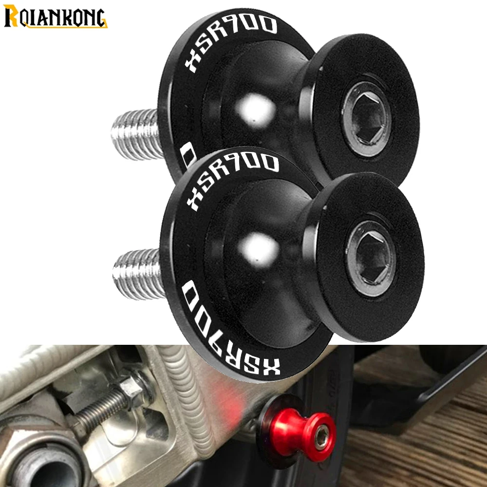 

with XSR900 LOGO Motorcycle Swingarm Spools Slider 6/8/10mm Swing Screw Sliders For Yamaha XSR 700 ABS 2015 2016 2017 2018 2019