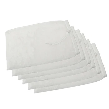 

6 Pcs Aquarium Fish Tank Marine Sump White Filter Sock Tool Bag Washable Bag Aquarium Filter