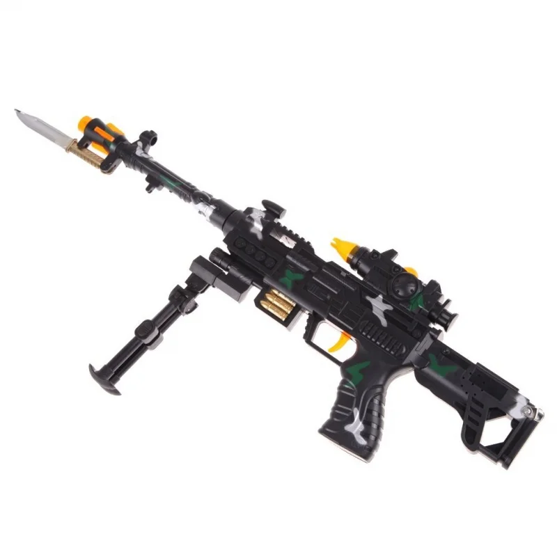 NEW TOY KIDS MILITARY ASSAULT MACHINE GUNS WITH SOUND FLASHING LIGHTS GIFT