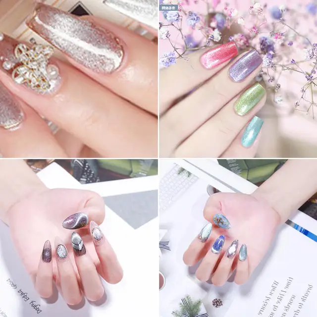 Elite99 6PCS Cat Eye Gel Nagellack Set mit Magnet Stick Tränken Weg Glitter Schimmer Magnetische Gel Polnischen Hybrid lacke Nägel