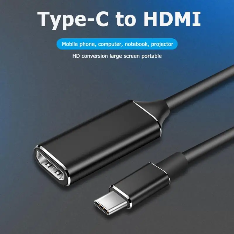 Преобразователь типа с к HDMI разумное хранение и удобный доступ USB-C к 4K HD HDMI адаптер удлинитель для телефона MacBook