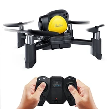 DIY Drone WIFI FPV 2MP Camera Altitude Hold One Key Return RC Battle Quadcopter Black with Yellow Stable Flight Lightweight Kit