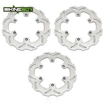 

BIKINGBOY Wavy Full Sets 245mm Front Rear Brake Discs Disks Rotors For Yamaha XTZ 750 XTZ750 Super Tenere 89-00 1989-2000