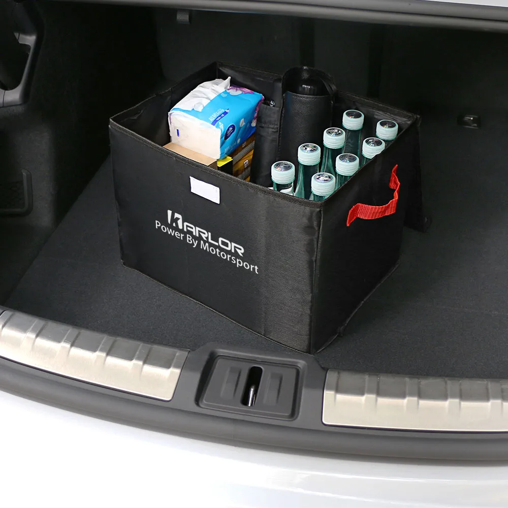 Folding Car Trunk Organizer Storage Bag Oxford Cloth Stowing Tidying Portable Cargo Box Container Accessories | Автомобили и
