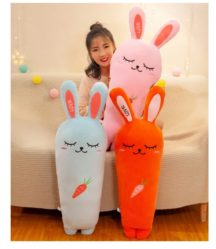 50-110cm Creative Fruit Carrot Plush Long Pillow Soft Stuffed Carrot Toy Lovely Seat Cushion Sleeping Doll Home Decor Kids Gift
