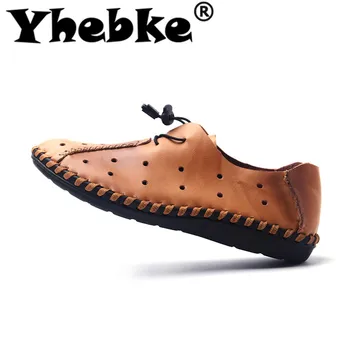 

Yhebke Men's Casual Sneakers Cow Suede Leather Loafers Fashion Slip on Men Driving Shoes Soft Sapato Masculino Mocassin Homme 49