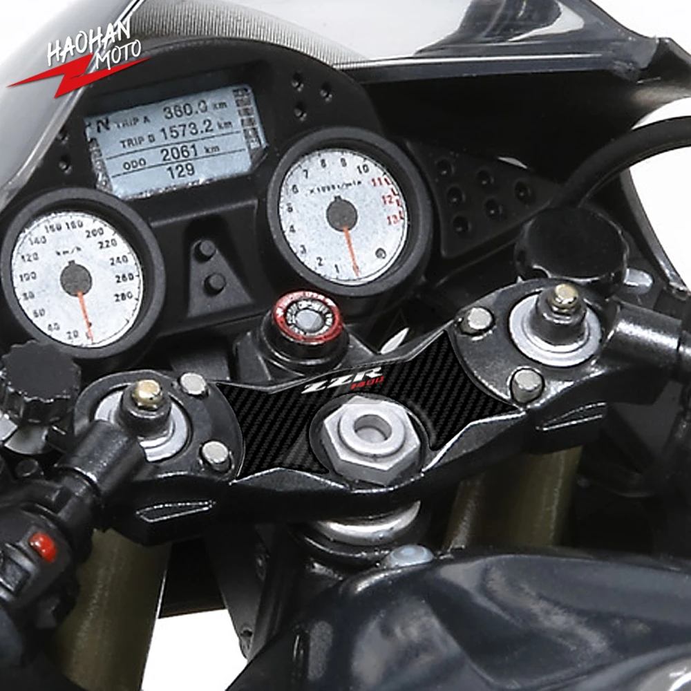 For Kawasaki ZZR1400 2006-2011 3D Carbon Fiber Triple Tree Yoke Cover Protector Tank Pad | Автомобили и мотоциклы