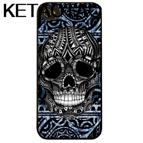 Синий KETAOTAO Каратель Череп Телефон чехол s для iPhone 4S SE 5C 5S 6S 7 8 SE X Plus XR XS Max Чехол Мягкий ТПУ резиновый силиконовый - Цвет: Синий
