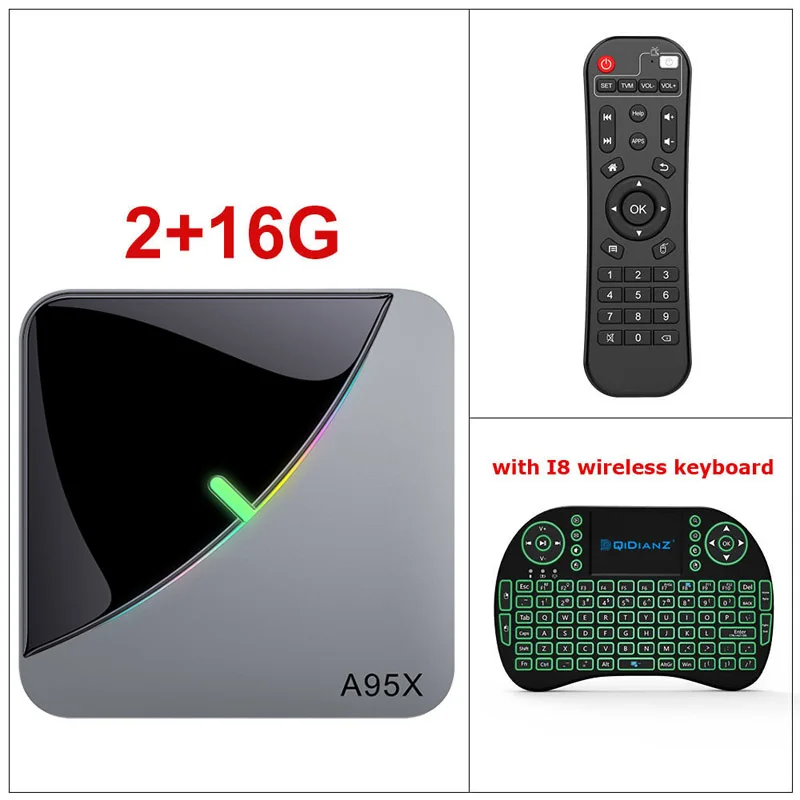 A95X F3 Air 6 RGB светильник ТВ приставка Android 9,0 Amlogic S905X3 4K 60fps 4GB 64GB Dual Wifi 4K 60fps Netflix Youtube Smart tv A95X - Color: 2G16G ADD I8
