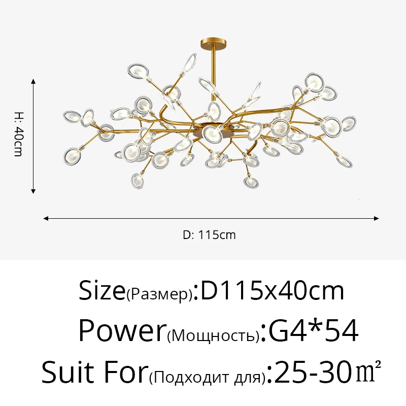 flush mount chandelier Modern LED Chandelier Living Room Bedroom Kitchen Nordic Gorgeous Firefly Lamp Home Indoor Lighting luxurious Decor Hanging Lamp antique chandeliers Chandeliers