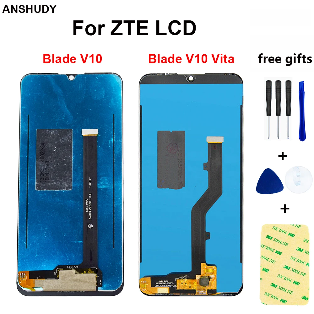 

For ZTE Blade V10 V 10 / ZTE Blade V10 Vita LCD Touch Screen Digitizier Assembly parts Accessory 6.26" V 10 Vita LCD Display
