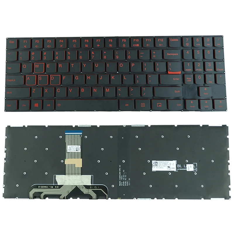 Клавиатура для ноутбука Lenovo Legion Y7000 Y7000P Y530 Y530P с подсветкой без рамки|Клавиатуры