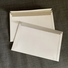 Enveloppe rigide et plate pour carte photo, enveloppe en carton auto scellante 245x160mm