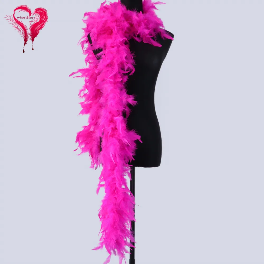 Turkey Feather Boa Party Clothing Fluffy Feather Shawl Dyed Colored for Wedding Carnival Dress Decorative 60 Grams/1 Pcs