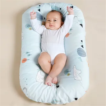 

Portable Baby Nest Newborn Nursery Foldable Travel Bed with Bumper Cot Mattress Baby Crib Infant Toddler Cotton Cradle Bassinet