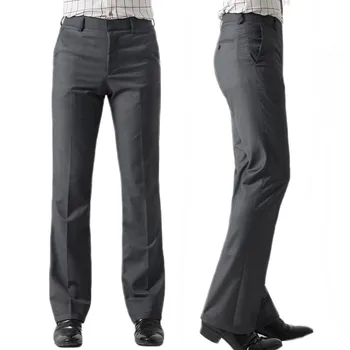 

2019 autumn and winter new men's thick micro-bell pants Slim Korean version of the hot-free big pants British wide-leg pants