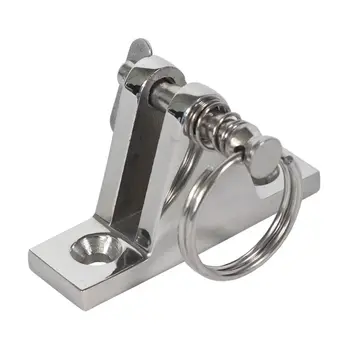 

New 316 Stainless Steel bimini top hardware Marine Part Depot Top Stainless Steel 90 degree Chrome Deck Hinge with Pin and Ring