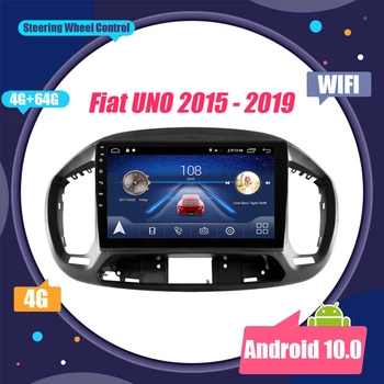 

Android 10.0 DVD 2 Din Car Radio Multimedia Video Player Navigation GPS For Fiat UNO 2015 16 17 18 2019 Octa-Core 4G Head Unit