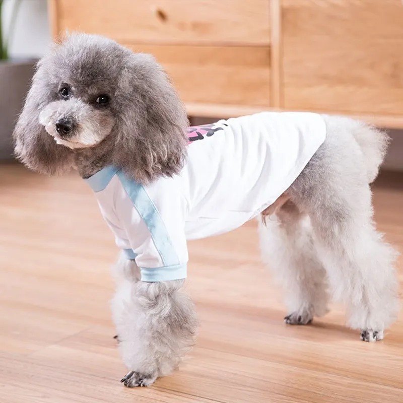 Dog Vests summer Casual printing Pet clothes Puppies Poodle Schnauzer Teddy Dog Supplies