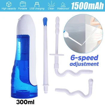 

300ml Efficient 6 Gears Adjustable Water Pressure Travel Hand Held Bidet Sprayer Personal Cleaner Hygiene Bottle Spray Washing