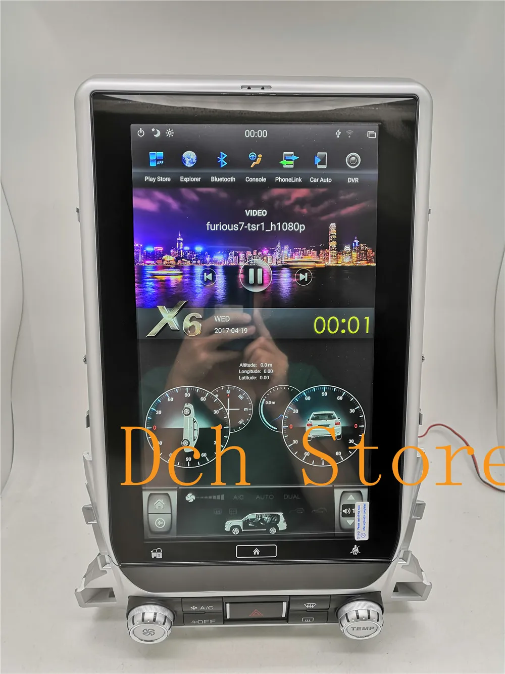 Sale 13.6 inch Vertical tesla style Android 8.1 Car DVD GPS Navigation for TOYOTA LAND CRUISER LC200 2016 2017 2018 radio px6 carplay 12